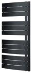 Lazzarini Pieve íves, törölközőszárító radiátor, 138x55 cm, fekete (LAZ-384896)