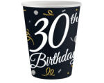 Godan B&C Happy Birthday 30 papír pohár 6 db-os 200 ml MLG151152 (MLG151152)