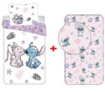  LILO és STITCH ágyneműhuzat + lepedő szett, 140x200 + 70x90 cm