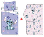  LILO és STITCH ágyneműhuzat+lepedő szett, Purple, 140x200 + 70x90 cm