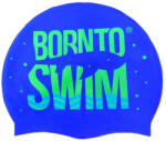BornToSwim silicone cap junior albastru