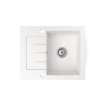  Gránit mosogatótálca NERO Monza + szifon (fehér) (M574-470W0)
