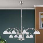Orion Candelabru 15 brate elegant design modern OPALDESIGN, satin (LU 1599/10+5 satin/438 opal OR)