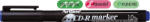 Artline CD DVD-marker ARTLINE 883, corp plastic, varf rotund 0.5mm - albastru (EK-883-BL)