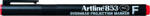 Artline OHP Permanent marker ARTLINE 853, varf fin - 0.5mm - rosu (EK-853-RE) - siscom-papetarie