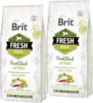 Brit Fresh Rață și mei Adult Run & Work 2x12kg