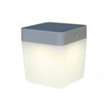 LUTEC Table Cube LED Lámpatest Kültéri 1 W Napelemes Dimmelhető Meleg Fehér Ip44 Ezüst