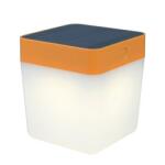 LUTEC Table Cube LED Lámpatest Kültéri 1 W Napelemes Dimmelhető Meleg Fehér Ip44 Narancs