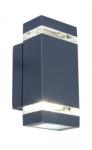 LUTEC LED Lámpatest Oldalfali 2 Irányú 8 W Természetes Fehér Sötét Szürke Kültéri Ip44 Lutec Focus