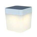 LUTEC Table Cube LED Lámpatest Kültéri 1 W Napelemes Dimmelhető Meleg Fehér Ip44 Fehér