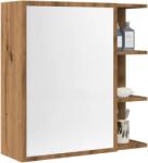 vidaXL kézműves színű szerelt fa tükrös szekrény 62, 5 x 20, 5 x 64 cm (856178)
