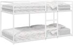 vidaXL fehér acél emeletes ágy matrac nélkül 90 x 200 cm (4019884)