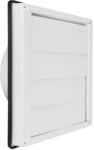 Dalap GM 150 RFNW fehér szellőzőrács homlokzatra, gravitációs zsalu, 180x180 mm / Ø 150 mm (99491W)