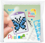 Pixelhobby Pixel kulcstartókészítő szett 1 kulcstartó alaplappal, 3 színnel, kék pillangó (PXL-23122)
