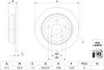 Bosch Disc frana BOSCH 0 986 479 H55 (0 986 479 H55) - automobilus