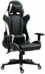 ArteLibre Ennis Scaun Gaming Din piele ecologică cu Brațe Reglabile Negru/alb (14730002)