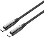 LDNIO USB-C/USB-C PD3.1 gyorstöltő és adatkábel, 240W, 2m - Fekete