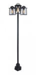 LUTEC LED Lámpatest Állólámpa 190 cm 3xE27 Foglalat Matt Fekete Kültéri Ip44 Lutec Kelsey