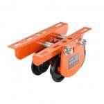 VivaTechnix Carucior cu role pentru electropalan capacitate 1 Tona, latime reglabila 68-110 mm