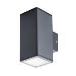 Kanlux LED Lámpatest Oldalfali 2 Irányú Gu10 Foglalat Antracit Kültéri Ip44 Gori