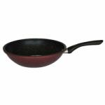 Russell Hobbs Уок тиган Rosberg R51320G26, алуминий, мраморно покритие, диаметър 26 cm, дълбочина 7 cm, бордо (R51320G26)