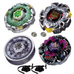  Pachet titirezi 4D DEFENSE 4 buc. + 2 lansatoare + 2 varfuri metalice: BB106 Fang Leone, BB114 Variares, BB104 Basalt Horogium, BB80 Gravity Perseus (P4BBDEFEN2LA)