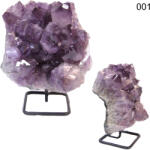  Ametist Druzy Cristal Natural Brut Brazilia cu Suport - 26-47 x 13-30 x 11-21 cm - 1 Buc