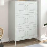 vidaXL fehér acél magasszekrény 68 x 39 x 113 cm (842963) - pepita