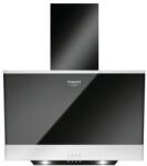 Hotpoint-Ariston Hota decorativa Hotpoint HHVP 6.6F LM, Putere de absorbtie 647 m3/h, 3 trepte de viteza, Negru Hota