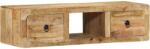 vidaXL tömör nyers mangófa falra szerelhető TV-szekrény 100x32x25 cm (4104525)