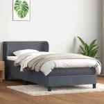 vidaXL sötétszürke bársony rugós ágy matraccal 80x210 cm (3317422)
