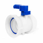 Bradas IBC GW S100x8 pillangószelep GZ S100x8 kimenettel (1503091) - koi-farm