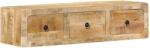 vidaXL tömör nyers mangófa falra szerelhető TV-szekrény 100x32x25 cm (4104527) - vidaxl