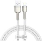 Baseus Cablu Date si Incarcare Baseus USB-A - Lightning Cafule Metal Series 18W 1m Alb
