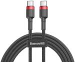 Baseus Cablu Date si Incarcare Baseus USB-C - USB-C Cafule 60W 2m Rosu