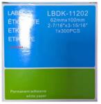 NEOMAX ЛЕНТА ЗА ЕТИКЕТНИ ПРИНТЕРИ BROTHER ТИП QL - SHIPPING LABEL - 62 mm x 100 mm x 300 - DK11202 (DK-11202) - PN LB-11202 - NEOMAX (300BRADK11202N)