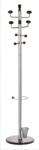 Alco Cuier metalic argintiu cu accesorii negre, 180/38cm, Alco (AL-2801)