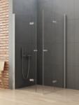 NEW TRENDY New Soleo zuhanykabin 80x70 cm négyszögletes króm fényes/átlátszó üveg D-0147A/D-0152A (D0147A/D0152A)