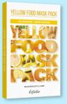 Esfolio Set de măști de față din țesătură Yellow Food Mask Pack - 25 ml * 6 buc Masca de fata