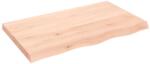 vidaXL kezeletlen tömör tölgyfa fali polc 100x60x(2-6) cm (363571) - pepita