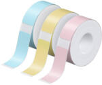 Nelko thermal label for label printer P21 (blue/yellow/pink, 12*40 mm） (Half 12*40Colour) - scom