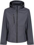 REGATTA Férfi Venturer 3 rétegű kapucnis Soft Shell kabát M fekete|szürke