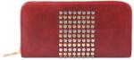 Maria King designbőr szegecses pénztárca, piros (ZE-SH-WM-1705-3010085-005)