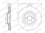 FERODO Disc frana FERODO PREMIER DDF3074C (DDF3074C)