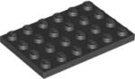 LEGO® 3032c11 - LEGO fekete lap 4 x 6 méretű (3032c11)