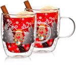 4home Pahare termo 4Home Mug Reindeer Hot&Cool 270 ml, 2 buc