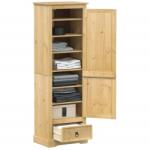 vidaXL Corona tömör fenyőfa ruhásszekrény 55 x 38 x 170 cm (4002767)