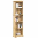 vidaXL Corona tömör fenyőfa könyvszekrény 46 x 20 x 170 cm (4002779)