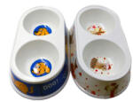  Castron dublu oval melamina 24/14/6 cm