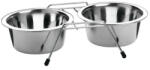  Suport inox cu 2 castroane x 1, 6 litri